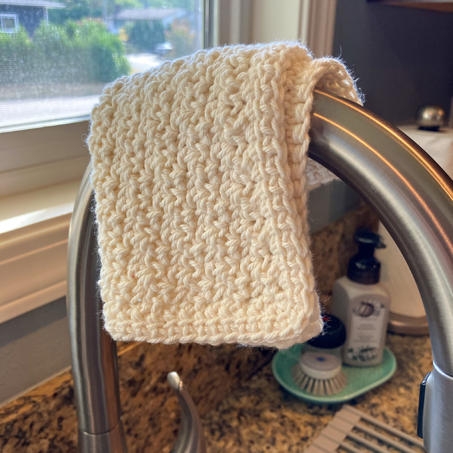 Arcadia Dishcloth - Simple and Giftable Crochet Washcloth — I Crochet So  Hard