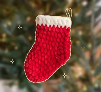 CHRISTMAS STOCKING pattern with YouTube tutorial
