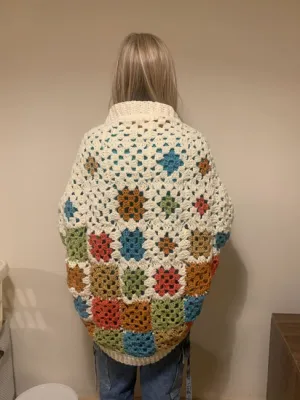 Starry Granny Square Shrug