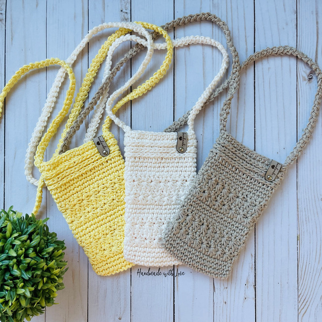 Snowflake Cellphone pouch: Crochet pattern | Ribblr