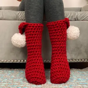 Crochet Christmas Slipper Stockings