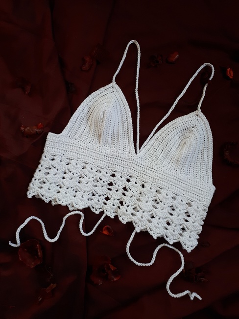 Crochet Bralette BELLA: Crochet pattern