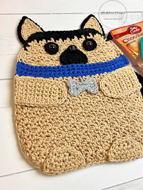 Pug Fingerless Gloves With Pockets for Dog Lovers 