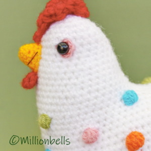 Polka Dots Chicken Amigurumi Easter