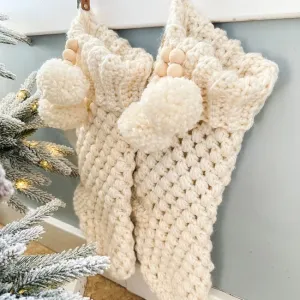 Bulky & Quick Puff Stitch Stocking