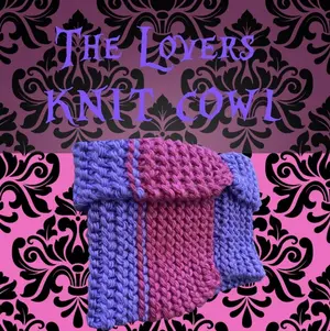 The Lovers knit cowl
