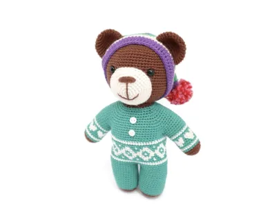 Sammy the Sleepy Teddy Bear Amigurumi