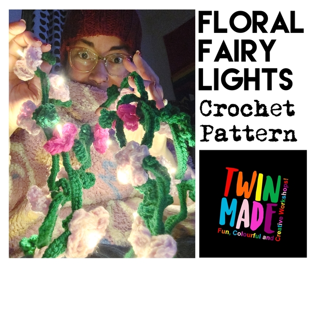 Floral Fairy Lights Crochet: Crochet pattern