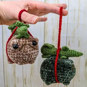 Missile Toad Amigurumi Ornament