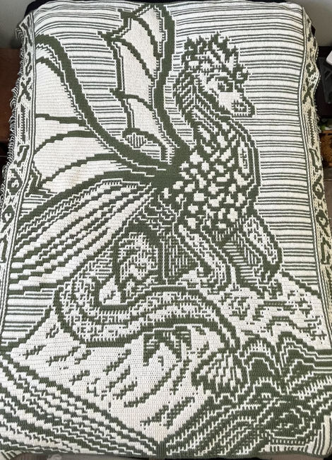 Book Dragon Overlay Mosaic: Crochet pattern | Ribblr