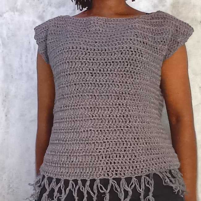 Boho crochet top finished! : r/crochet