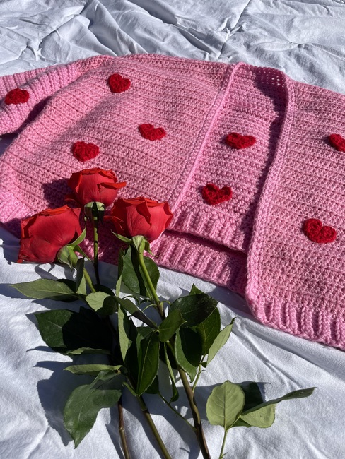 Red Heart Sweetheart Blanket Crochet Yarn Kit