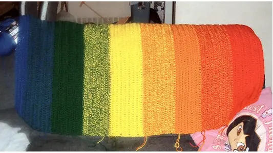 Shaded Rainbow Afghan