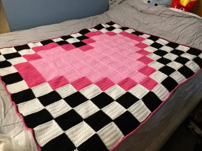 Pixel art blanket