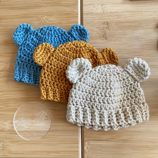 Crochet Bear Hat Pattern - Sizes Newborn to Adult 