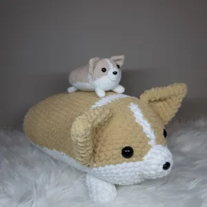 Corgi sploot Plushie