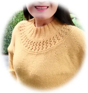 Golden Valley Topdown Yoke Sweater