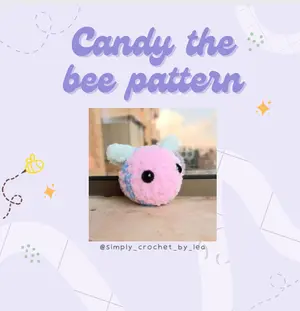 Candy bee pattern