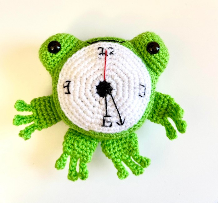 Froggy Alarm Clock Pattern: Crochet pattern | Ribblr