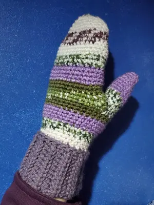 Chunky cuff mittens