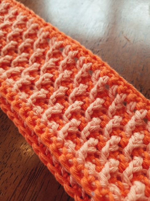 Alpine Stripe Headband: Crochet pattern