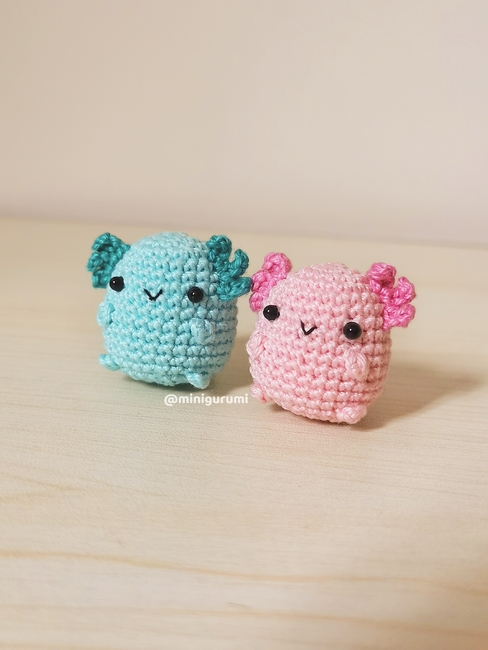 Lottie the Axolotl Crochet Kit Crochet Animals Kit Amigurumi Kit