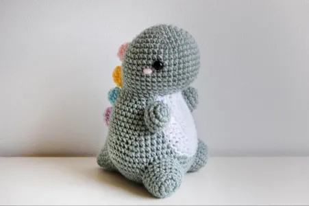 Crochet Chubby Dino Pattern