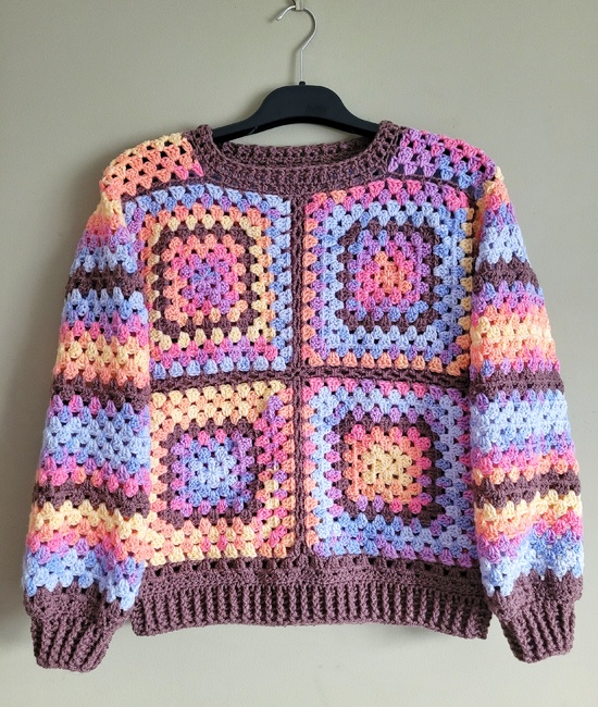 Granny Square Crochet Sweater - STELLA MCCARTNEY, Luxury Designer Fashion