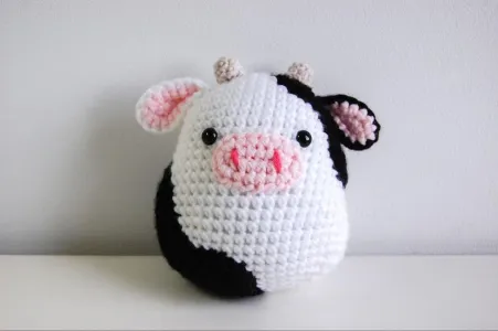 Crochet Cow Squishmallow Pattern