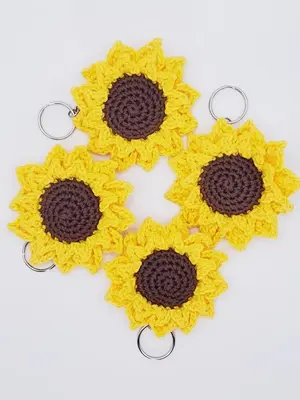 Sunflower Keychain