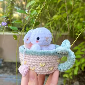Baby Strawberry Bunny Crochet Pattern