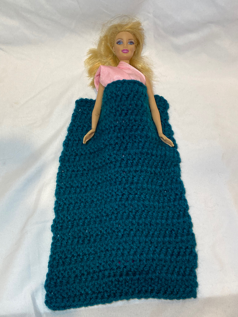 FREE BarbieSmall Doll Plain Blanket: Crochet pattern