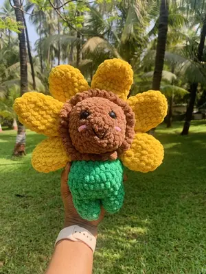 Crochet Sunflower Plush Pattern