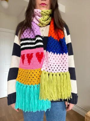 Dopamine crochet scarf