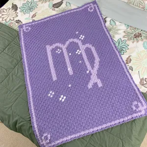 Virgo Astrology C2C Blanket