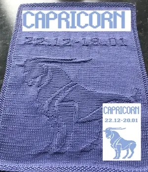 Nr. 554 Zodiac Capricorn guest towel