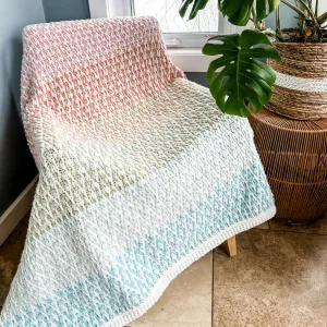 Super Bulky Herringbone Throw - MJ's off the Hook Designs