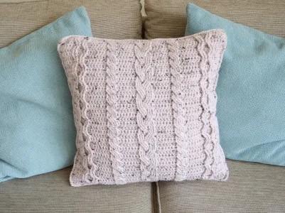 Cosy with Cables Cushion