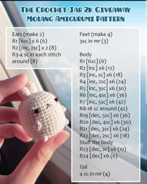 FREE Molang Bunny Pattern