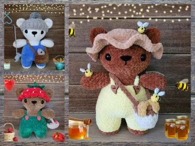 Pip the strawberry picker, Bumble the bee friend & Finn the fisherman (3-in-1)