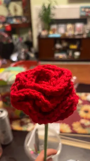 Realistic Crochet Rose