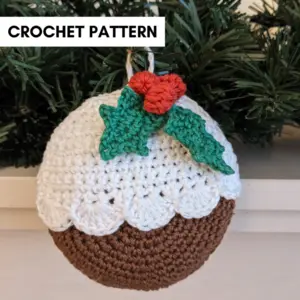 Crochet Christmas Pudding Ornament