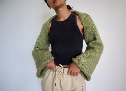 Knitting Machine Shrug