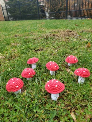 Mushroom Keychain