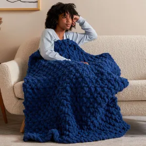 Bernat Massive Moss Stitch Crochet Blanket