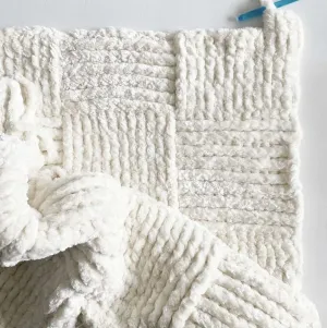 Bernat Giant Basketweave Crochet Throw