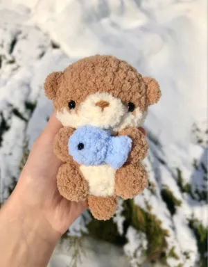 Baby Sea Otter Crochet Plushie