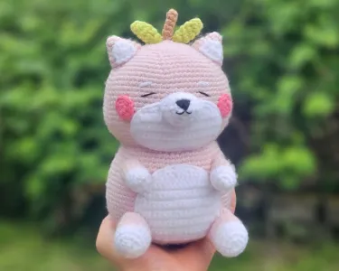 Peaches The Shiba Crochet Pattern