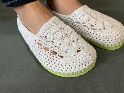 Womens Crochet Vacation Shoes
