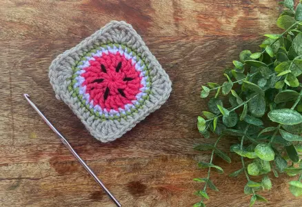 Watermelon Granny Square